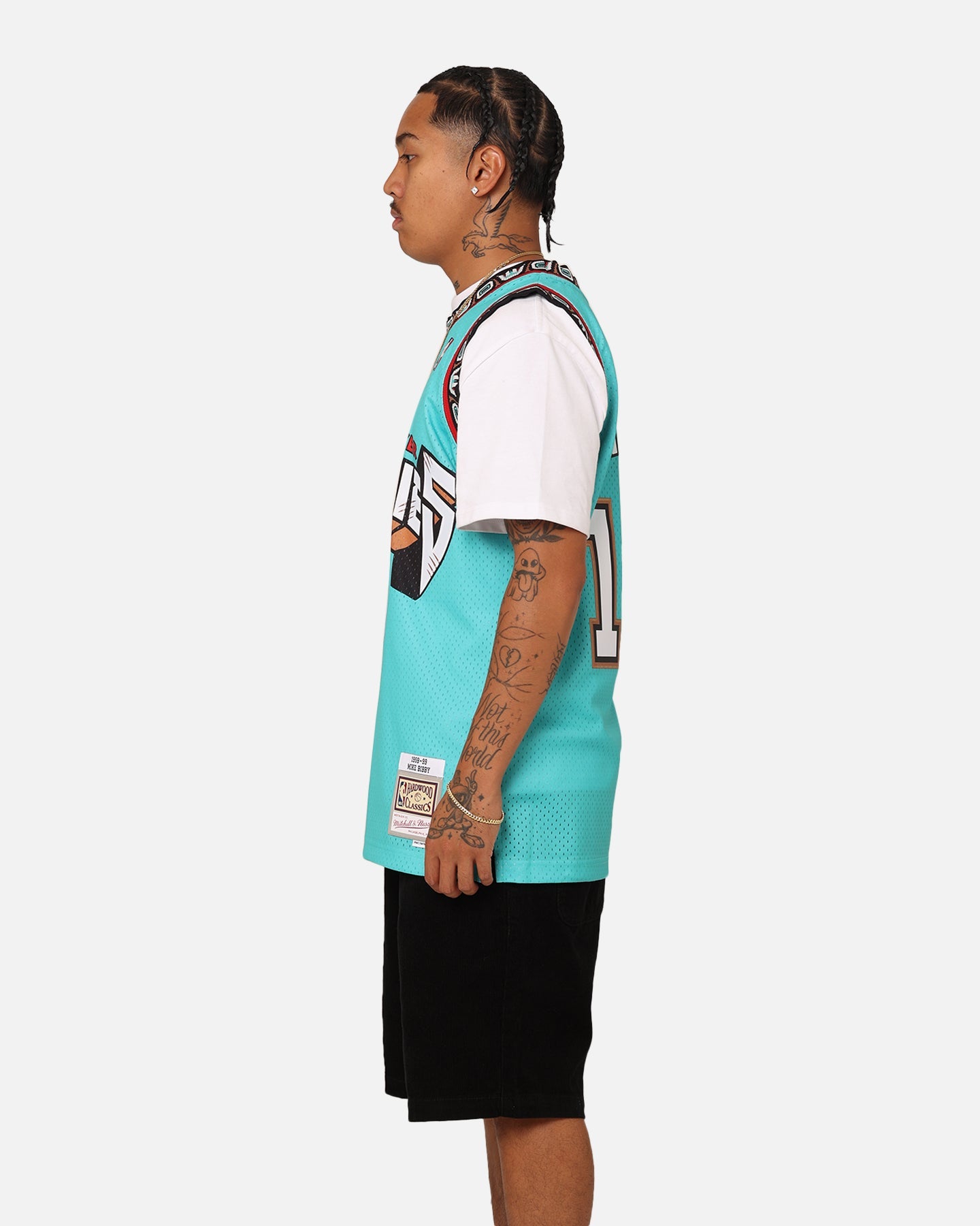 Mitchell & Ness Vancouver Grizzlies Mike Bibby '98-'99 #10 Swingman Jersey Teal