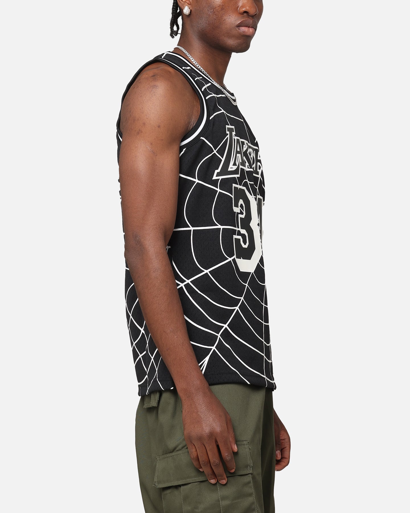 Mitchell & Ness Los Angeles Lakers Shaquille O'Neal 'Glow Web' Jersey Black