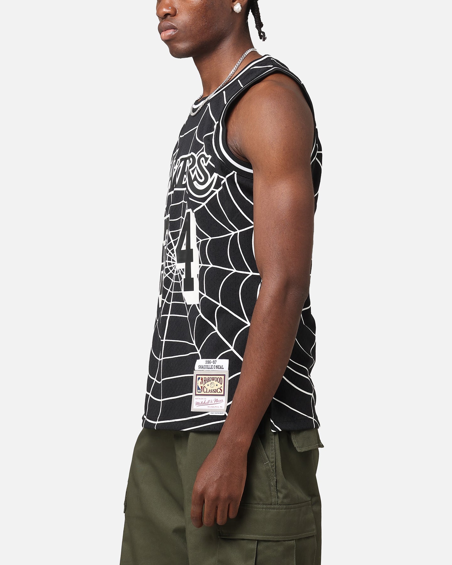 Mitchell & Ness Los Angeles Lakers Shaquille O'Neal 'Glow Web' Jersey Black