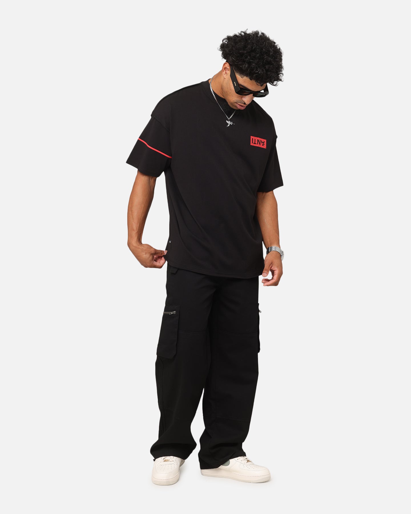 The Anti Order Azero Non Seam Oversized T-Shirt Black/Red