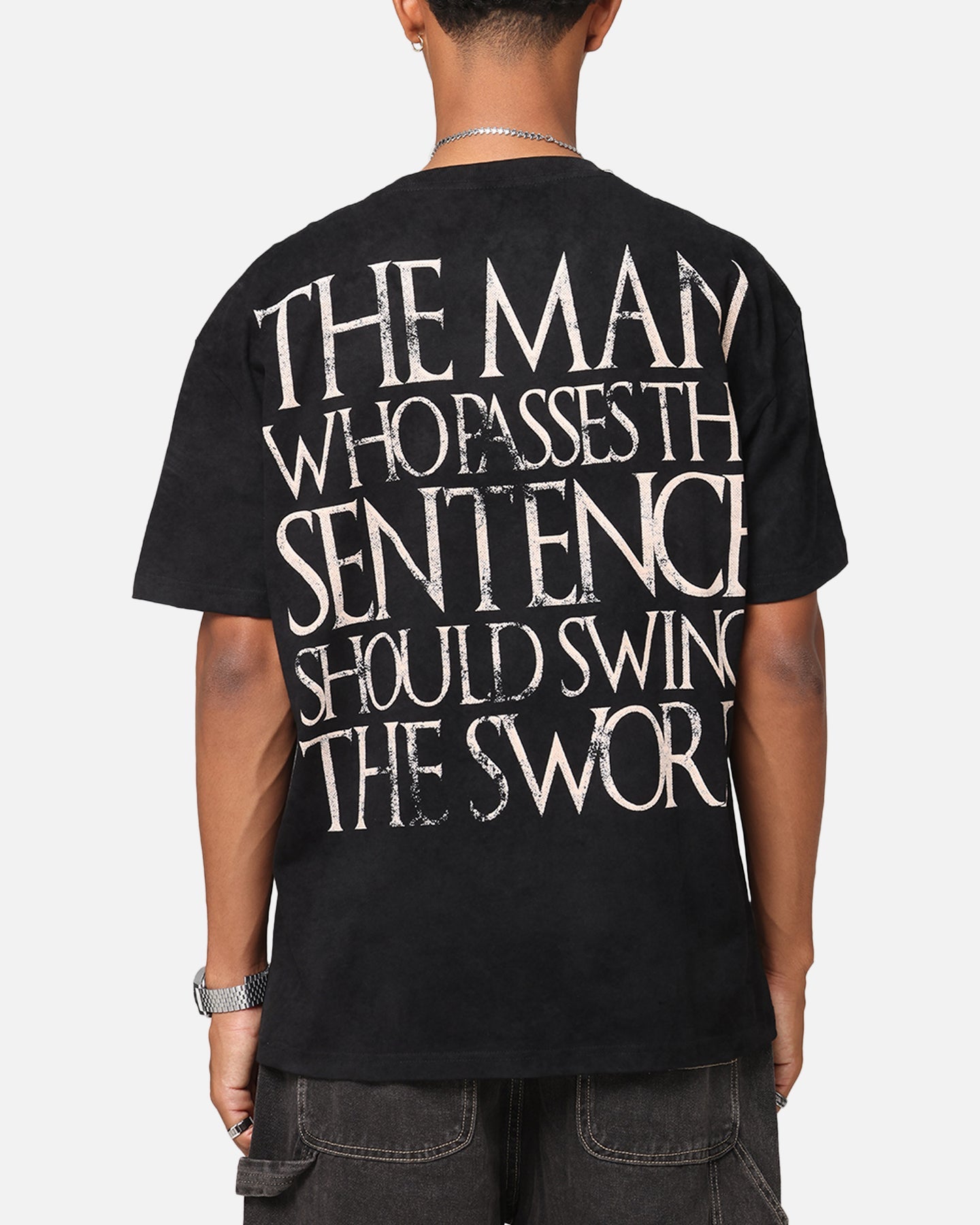 Goat Crew X Game Of Thrones Ned Stark Heavy T-Shirt Black