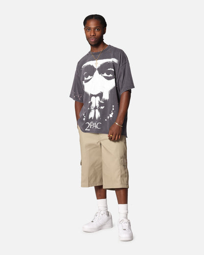 Tupac Blessed T-Shirt Washed Black