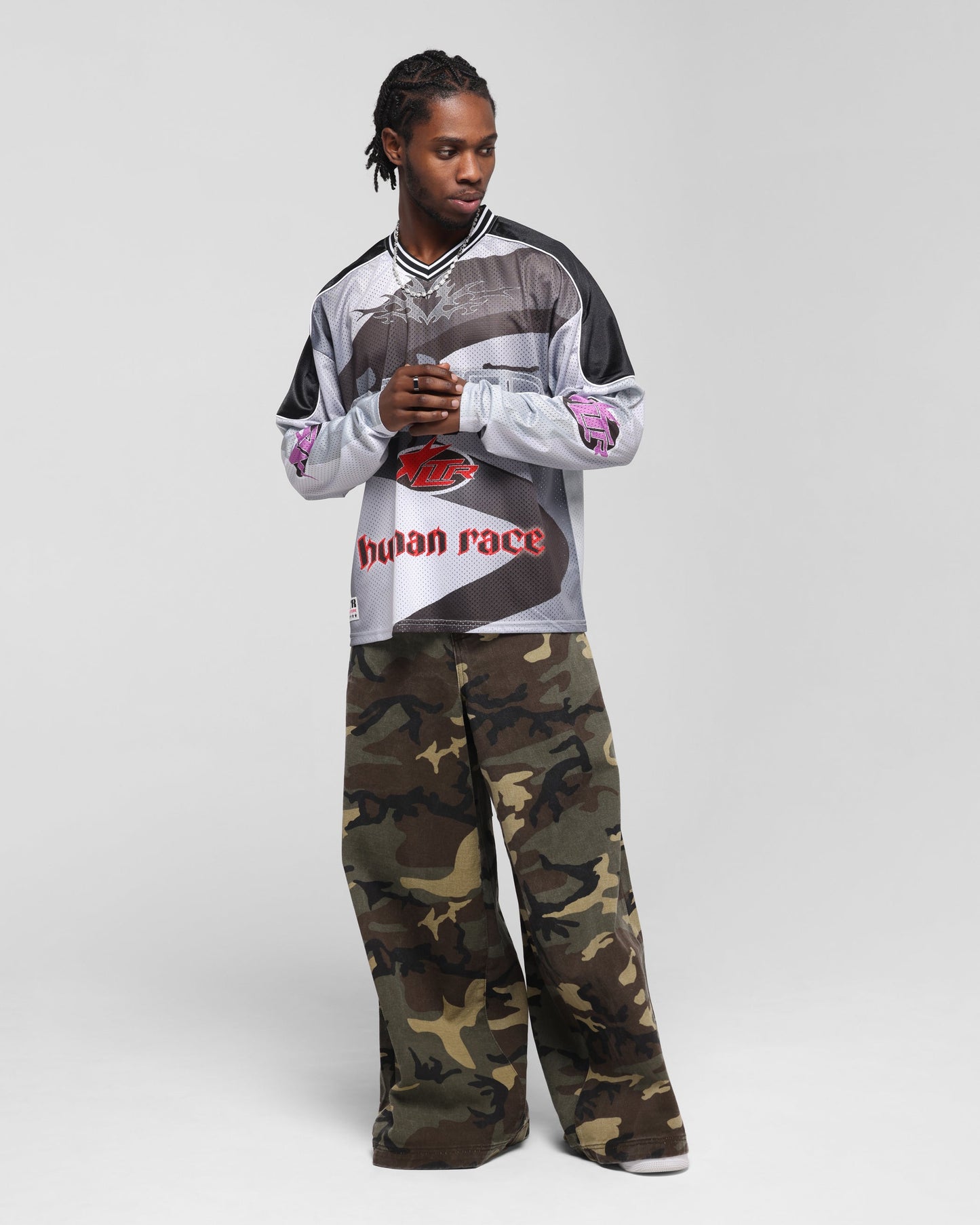Loiter Cyber Hockey Jersey Grey/Black