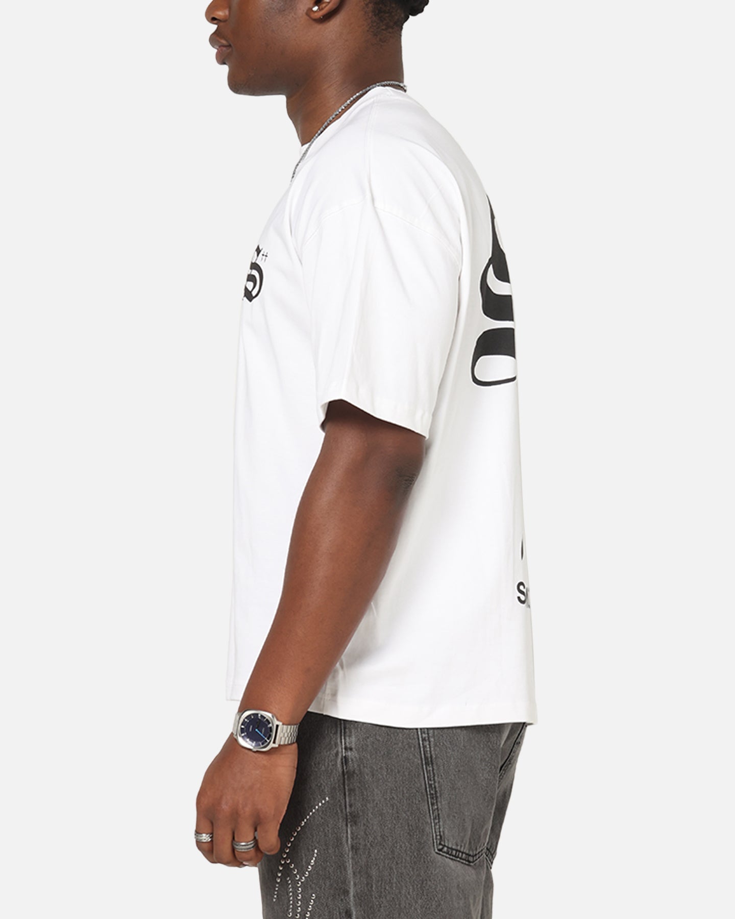 Saint Morta Shadow Mark T-Shirt White