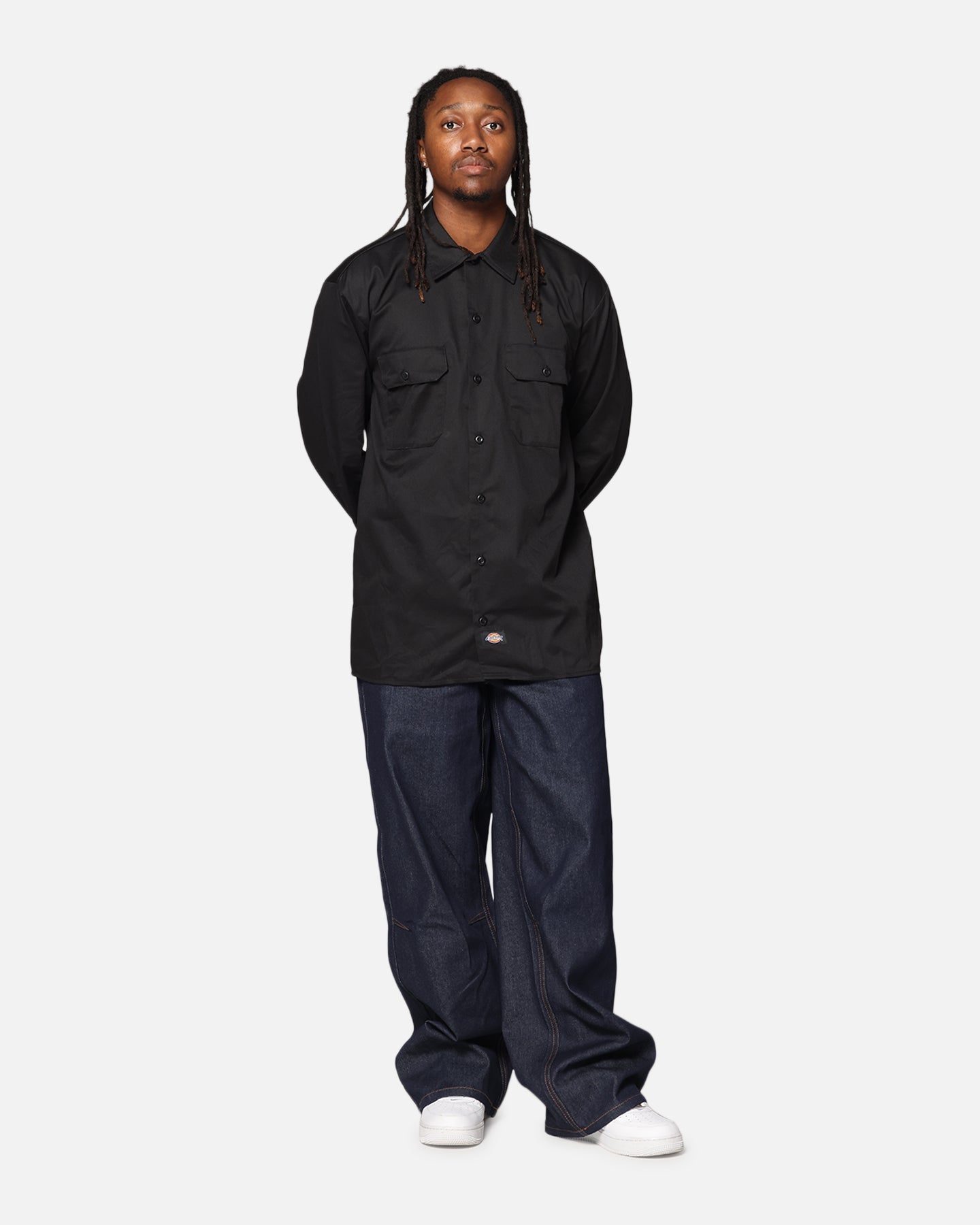 Dickies Long Sleeve Work Shirt Black