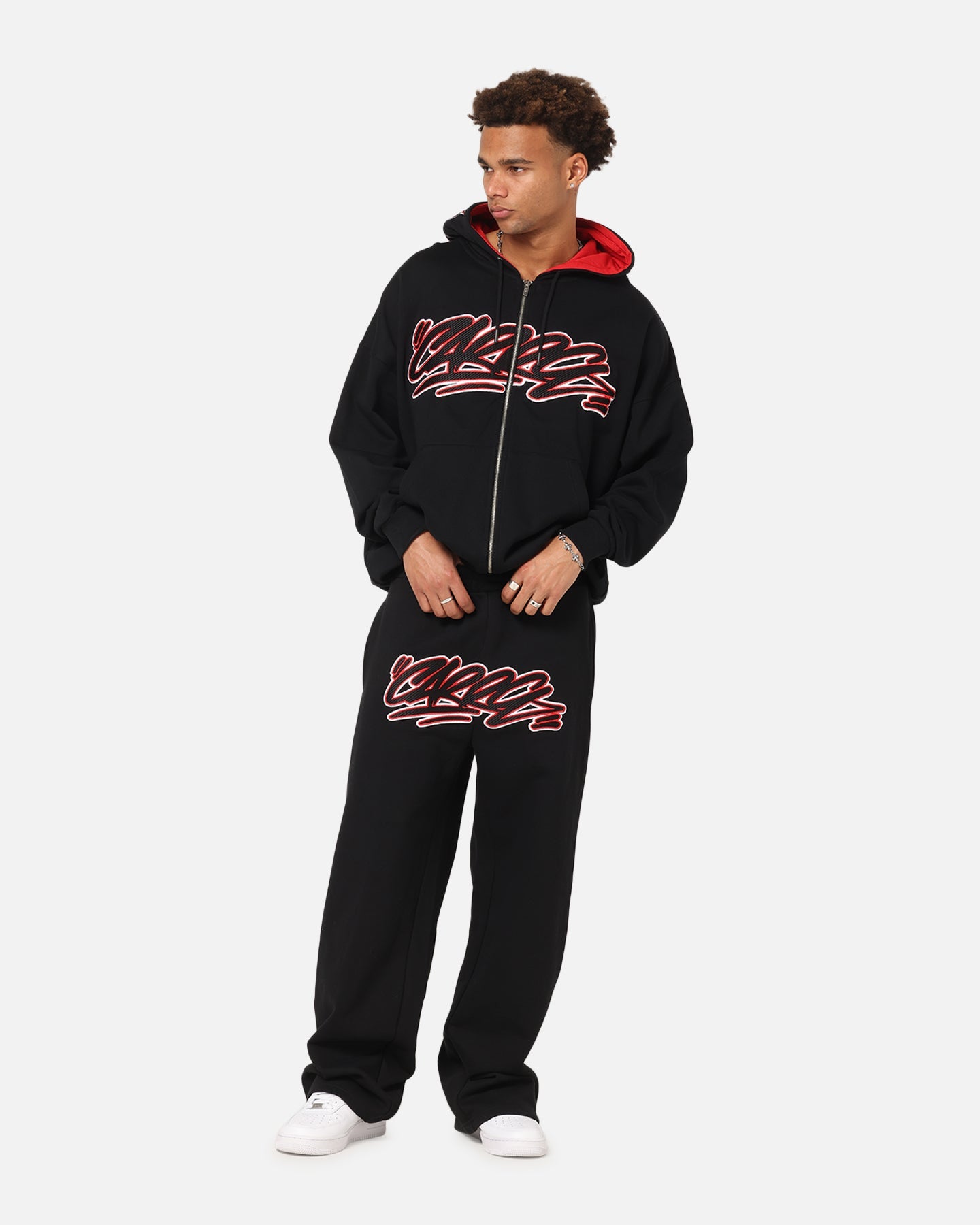 Carre Terrace Zip Hoodie Black