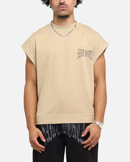 Saint Morta Vill Park Cut Off Sweater Pigment Stone