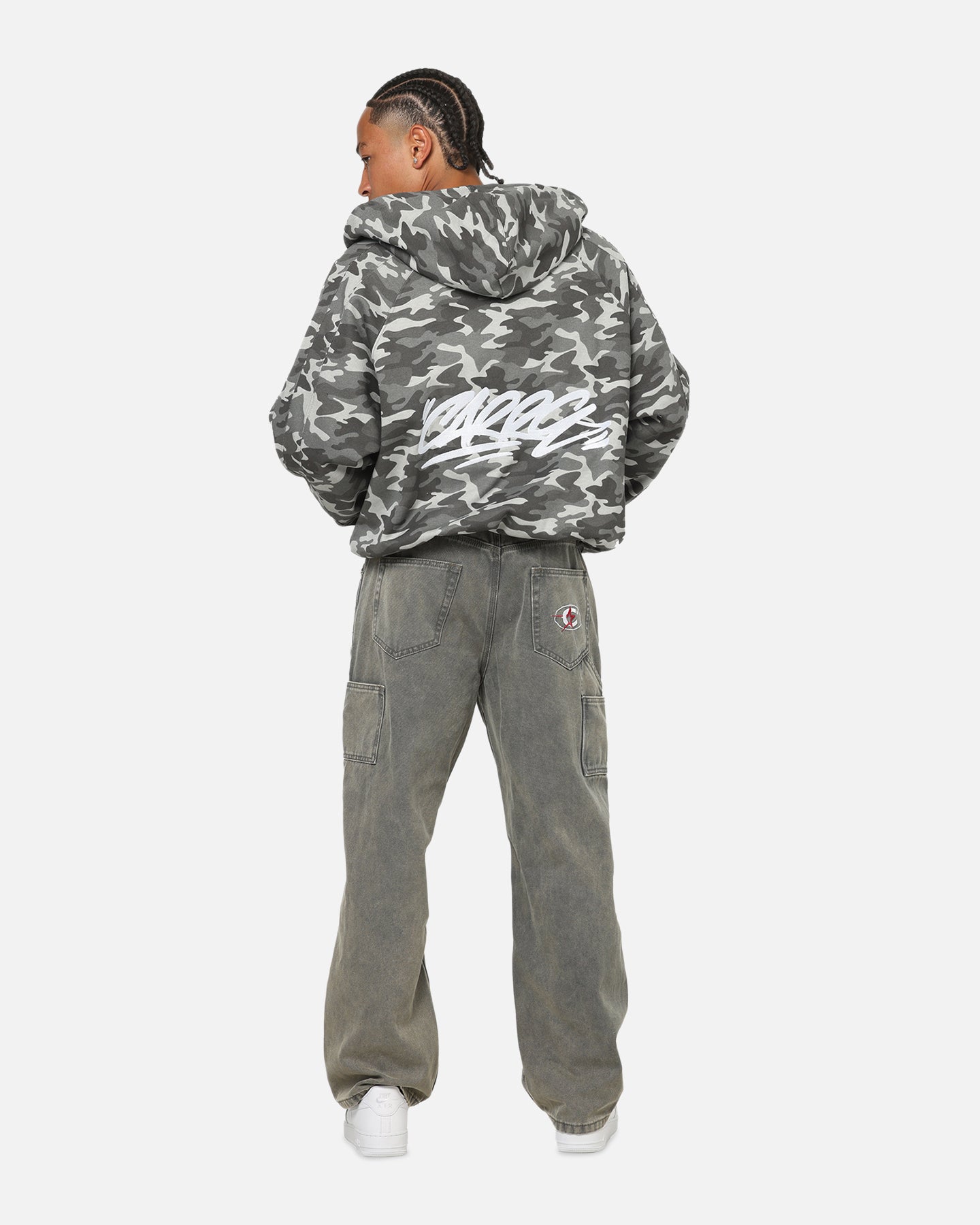 Carre Grit Hoodie Black Camo