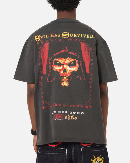 73Studio X Diablo Halloween Summer 2000 Vintage T-Shirt Black Wash