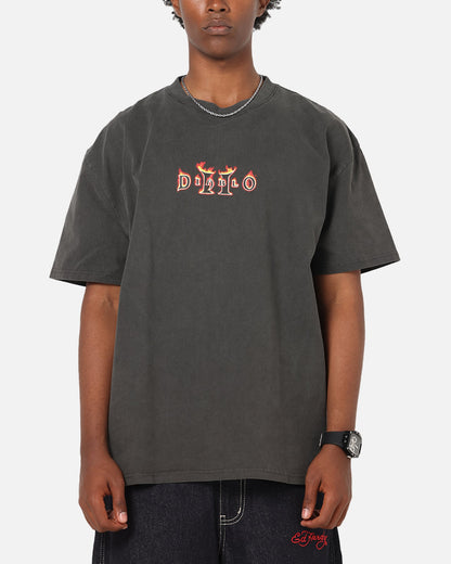 73Studio X Diablo Halloween Summer 2000 Vintage T-Shirt Black Wash