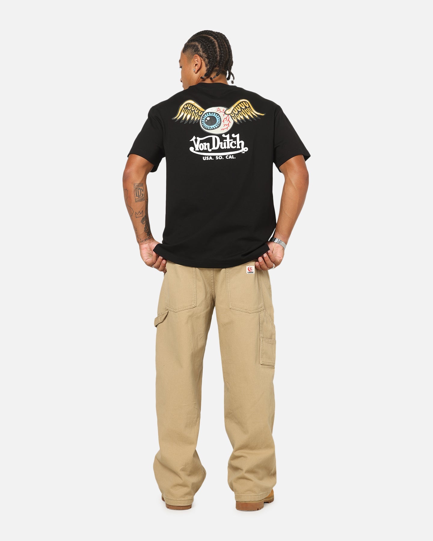 Von Dutch Flying Eyeball T-Shirt Black