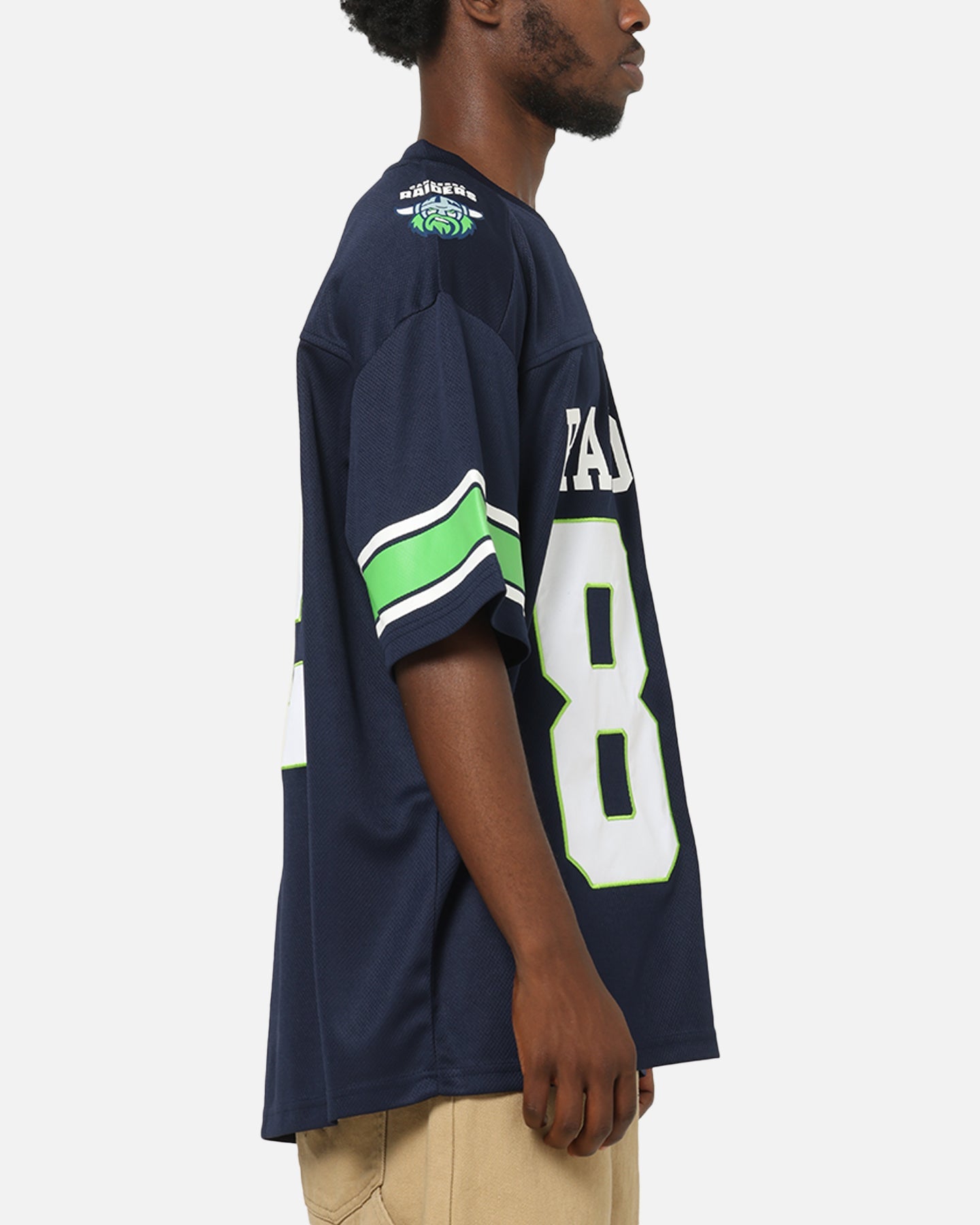 Bleacher Athletic Canberra Raiders NRL Gridiron Mesh Jersey Official Team Color