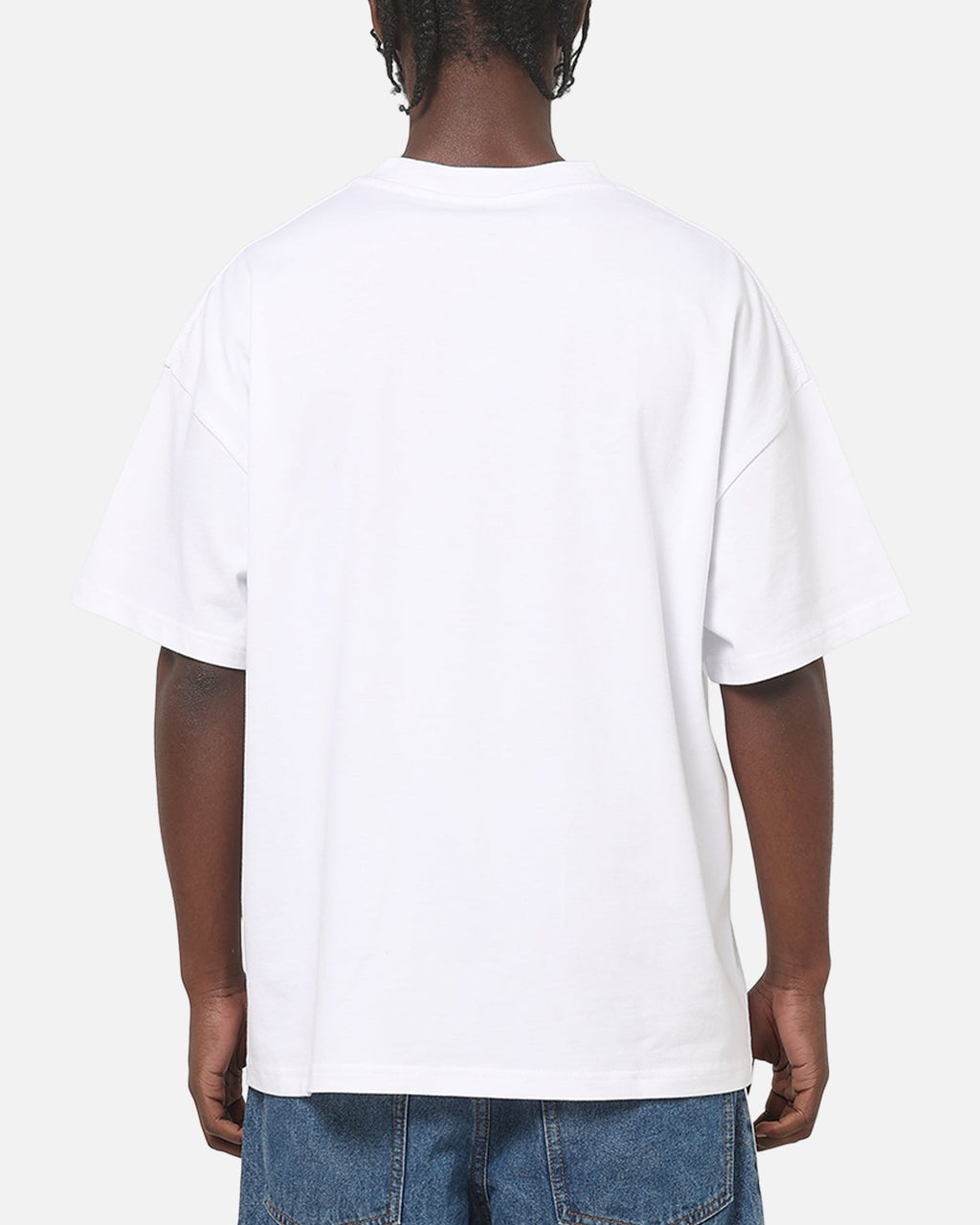 Carre Applique T-Shirt Solid White