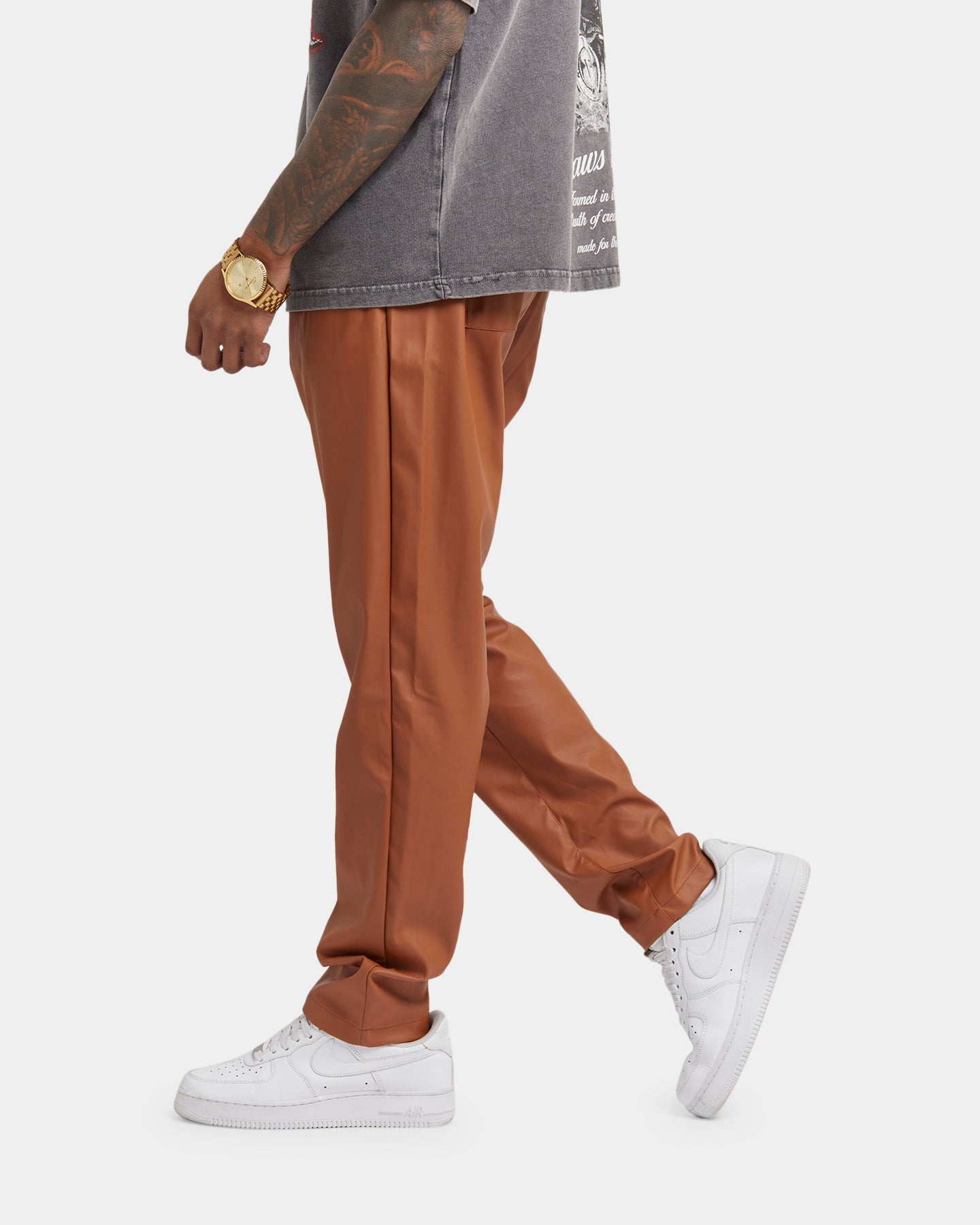 XXIII Mykel Leather Pants Tan