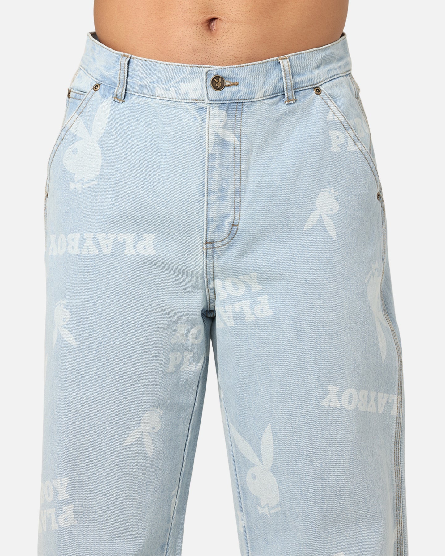 Playboy Mess Denim Jeans Light Indigo