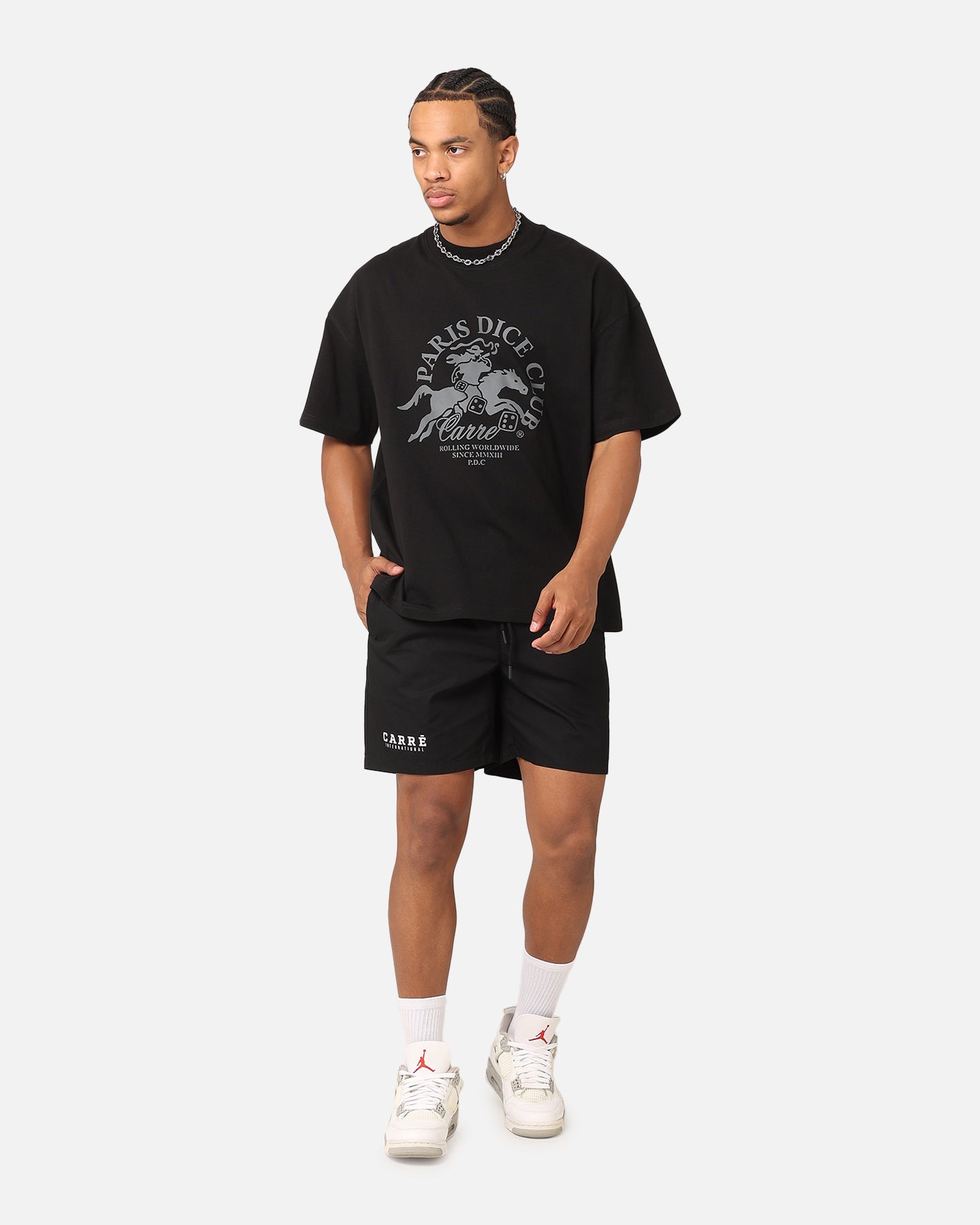 Carre International Beach Shorts Black