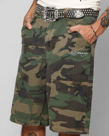 Ed Hardy Dragon Jorts Camo