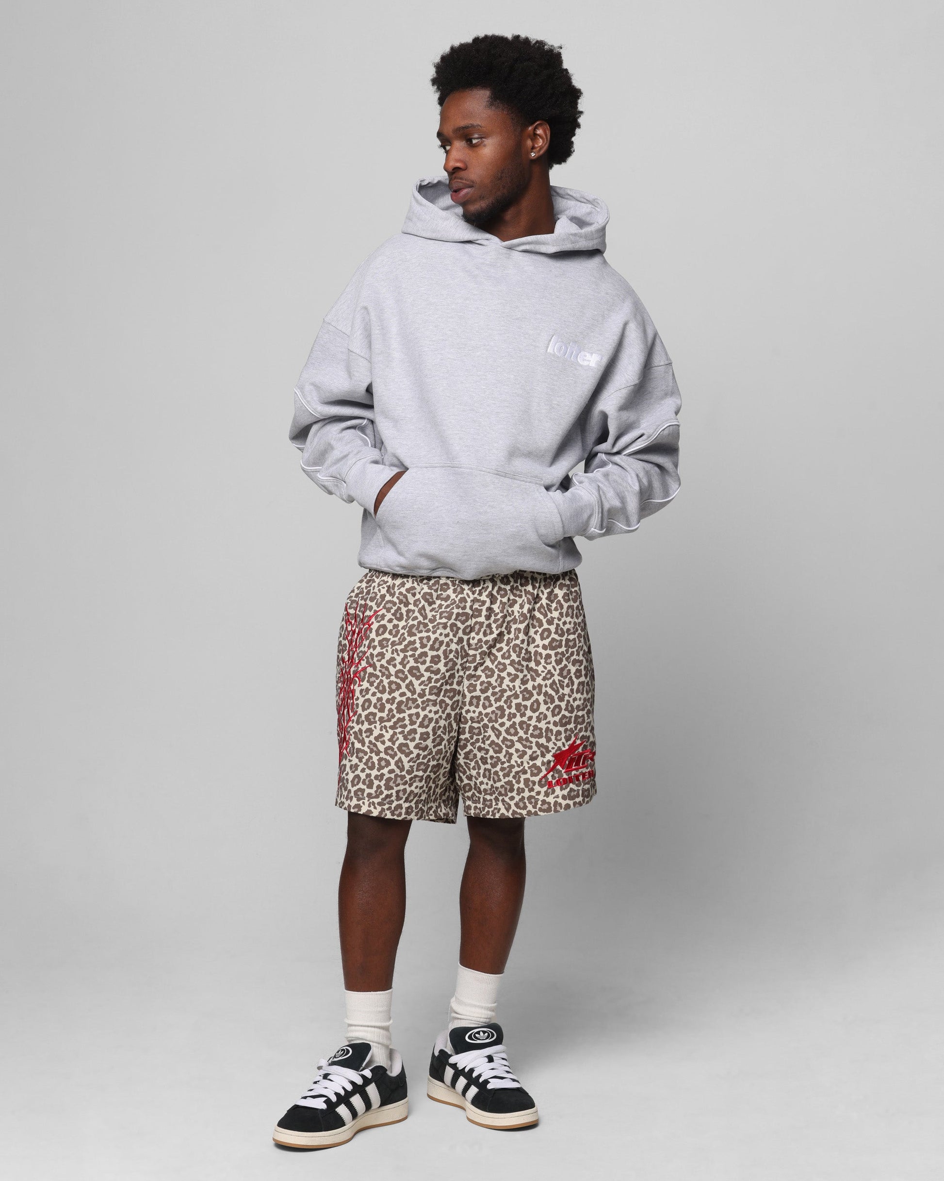 Loiter Cyber Beach Shorts Snow Leopard
