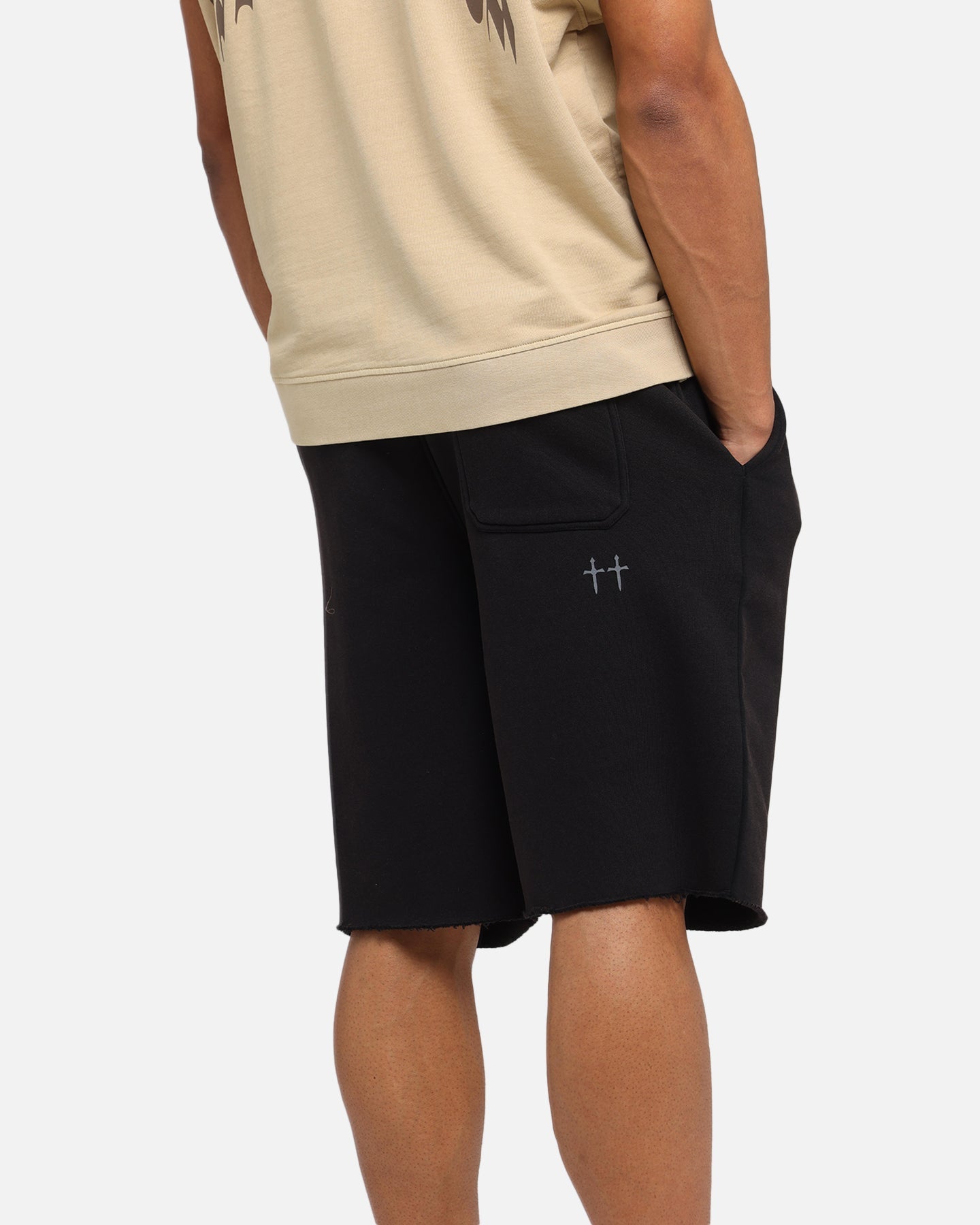Saint Morta Vill Park Sweat Shorts Vintage Black