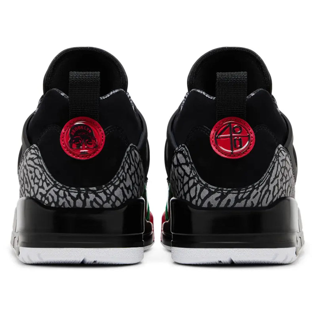 Jordan Spizike Low Black Classic Green White Varsity Red