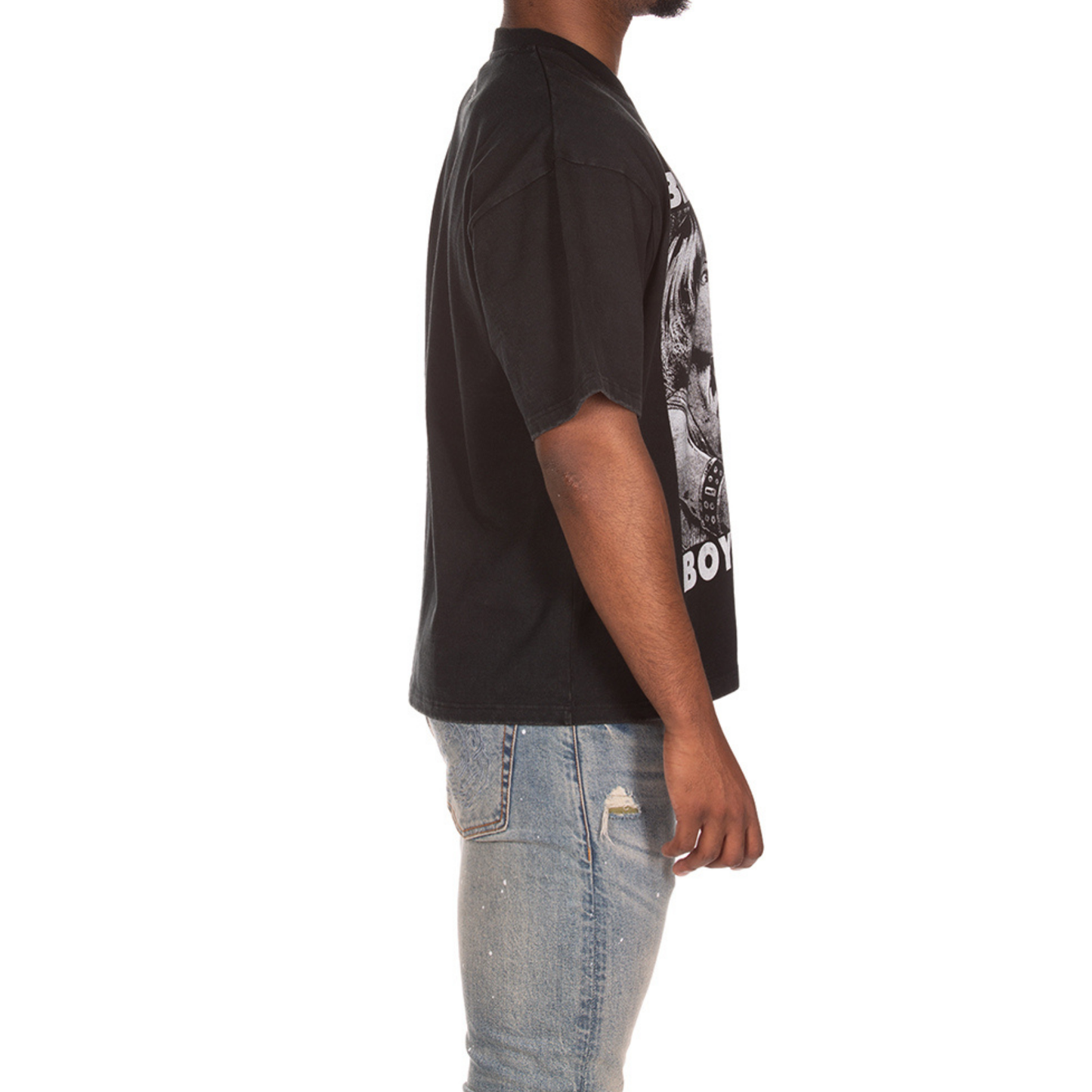 Billionaire Boys "Giant" SS Knit (Cropped Fit) (Black)