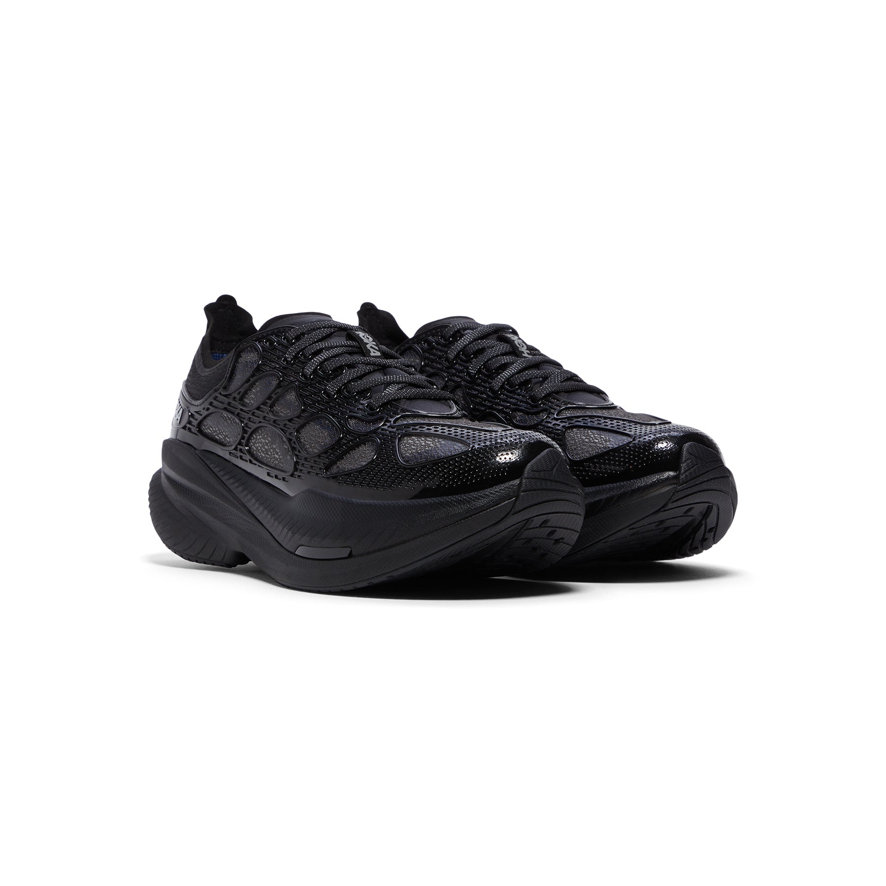 HOKA Mach X Caged (Black/Midnight blue)