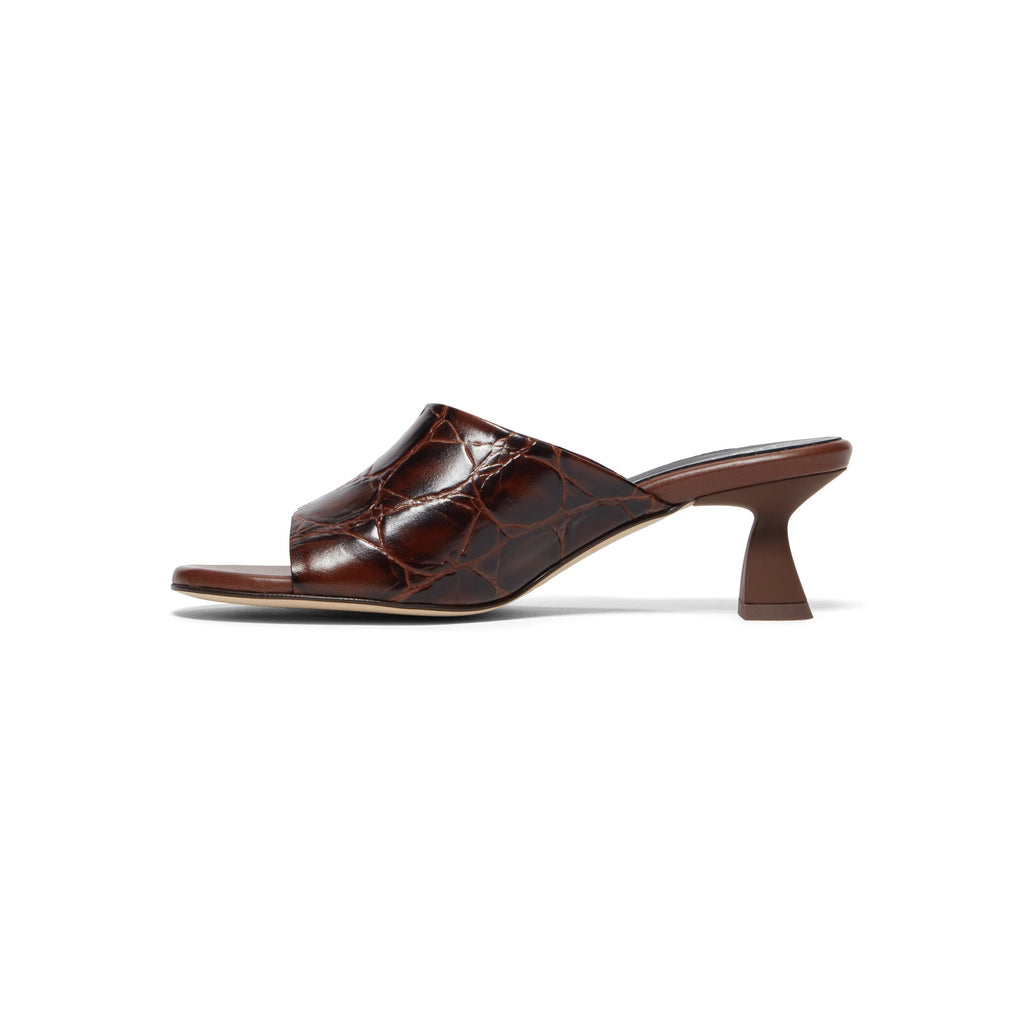 Miista Talita Brown Coco Mule Sandals (Brown)