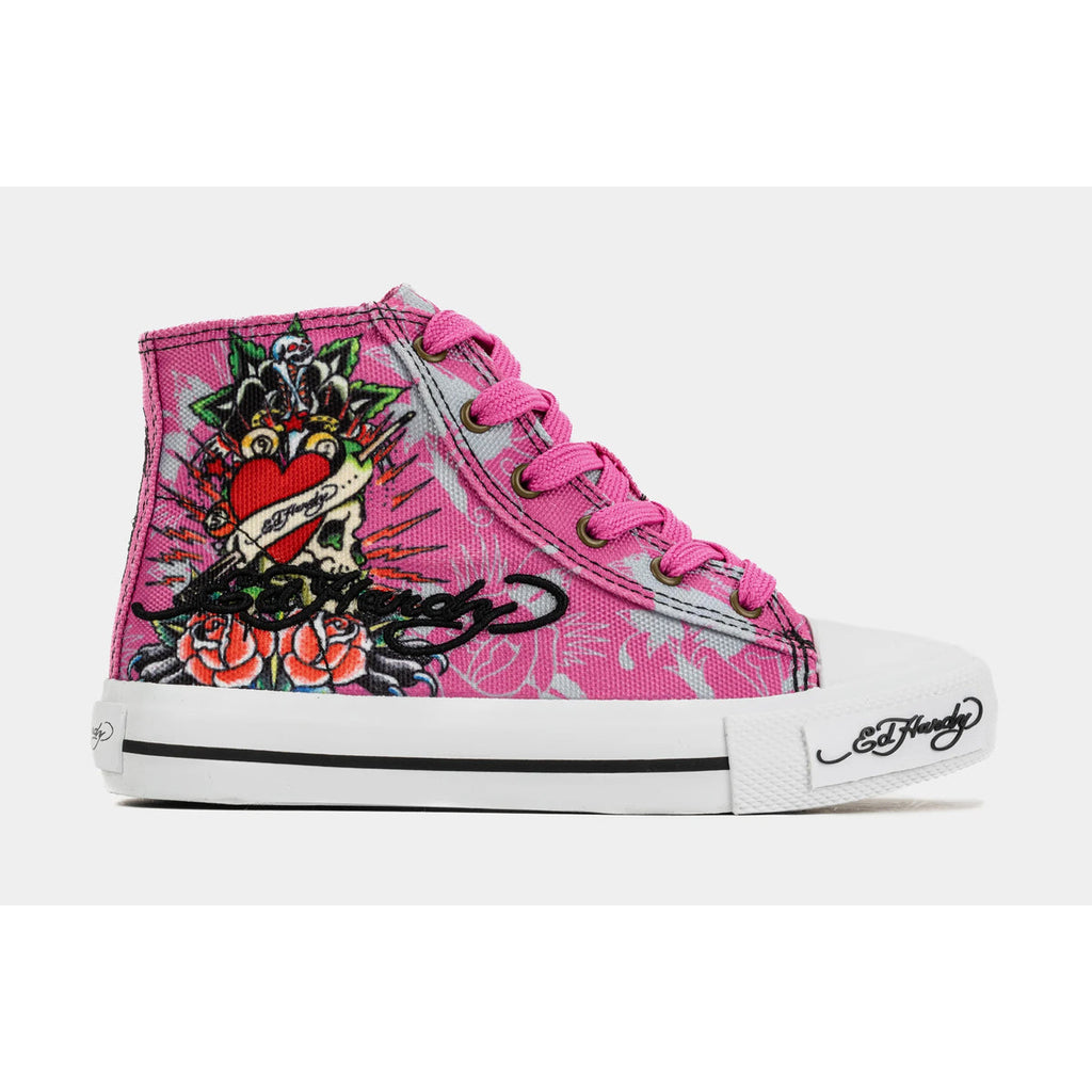Ed Hardy Skull High Top Pink (PS)