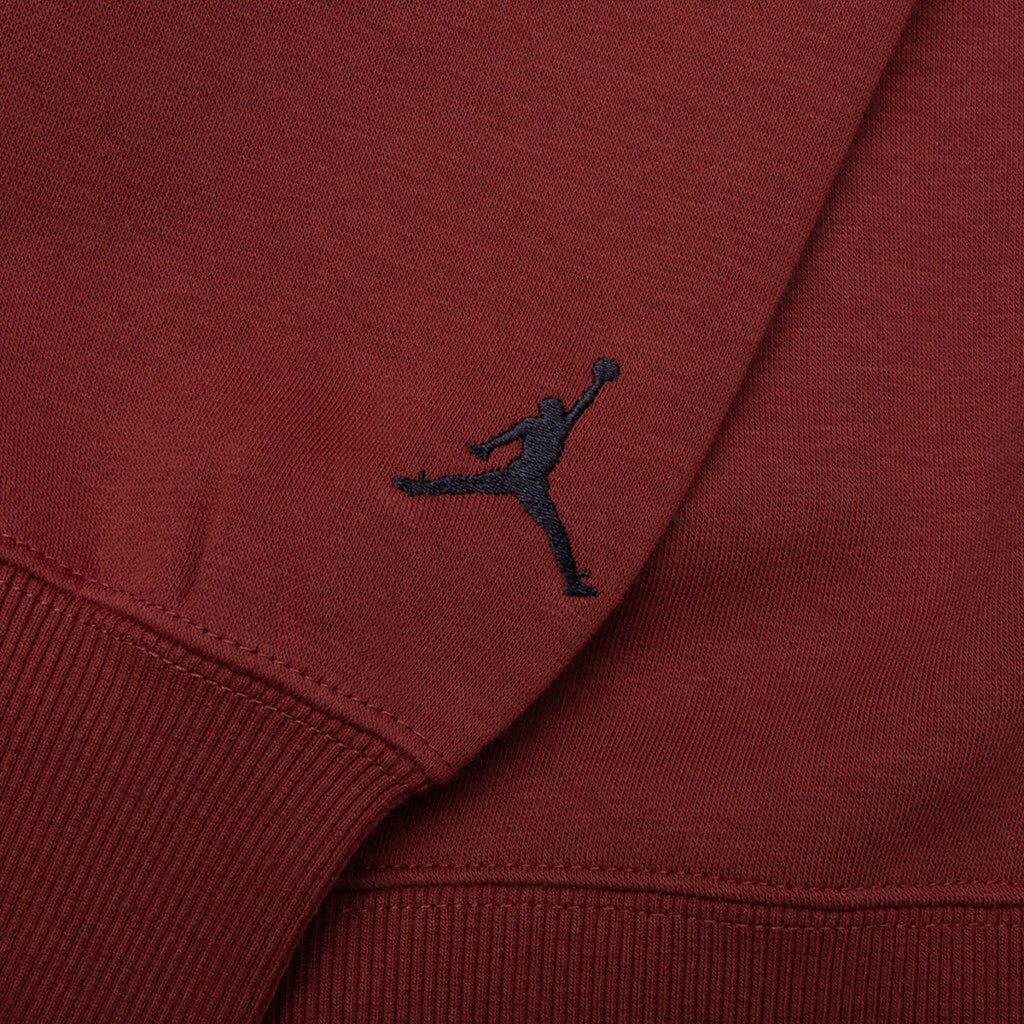 Jordan Brooklyn Fleece Holiday Crewneck Redstone Black