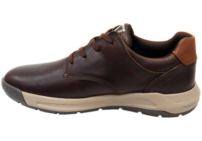 Align Erwin Mens Supportive Leather Wide Fit Comfortable Lace Up Shoes