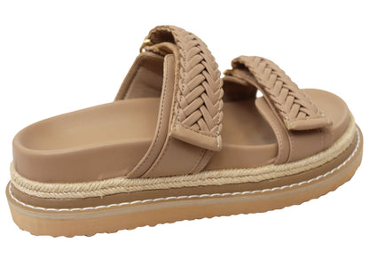 Billini Alva Womens Comfortable Platform Slides Sandals