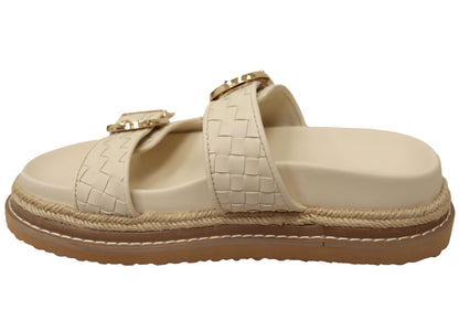 Billini Anastasia Womens Comfortable Platform Slides Sandals