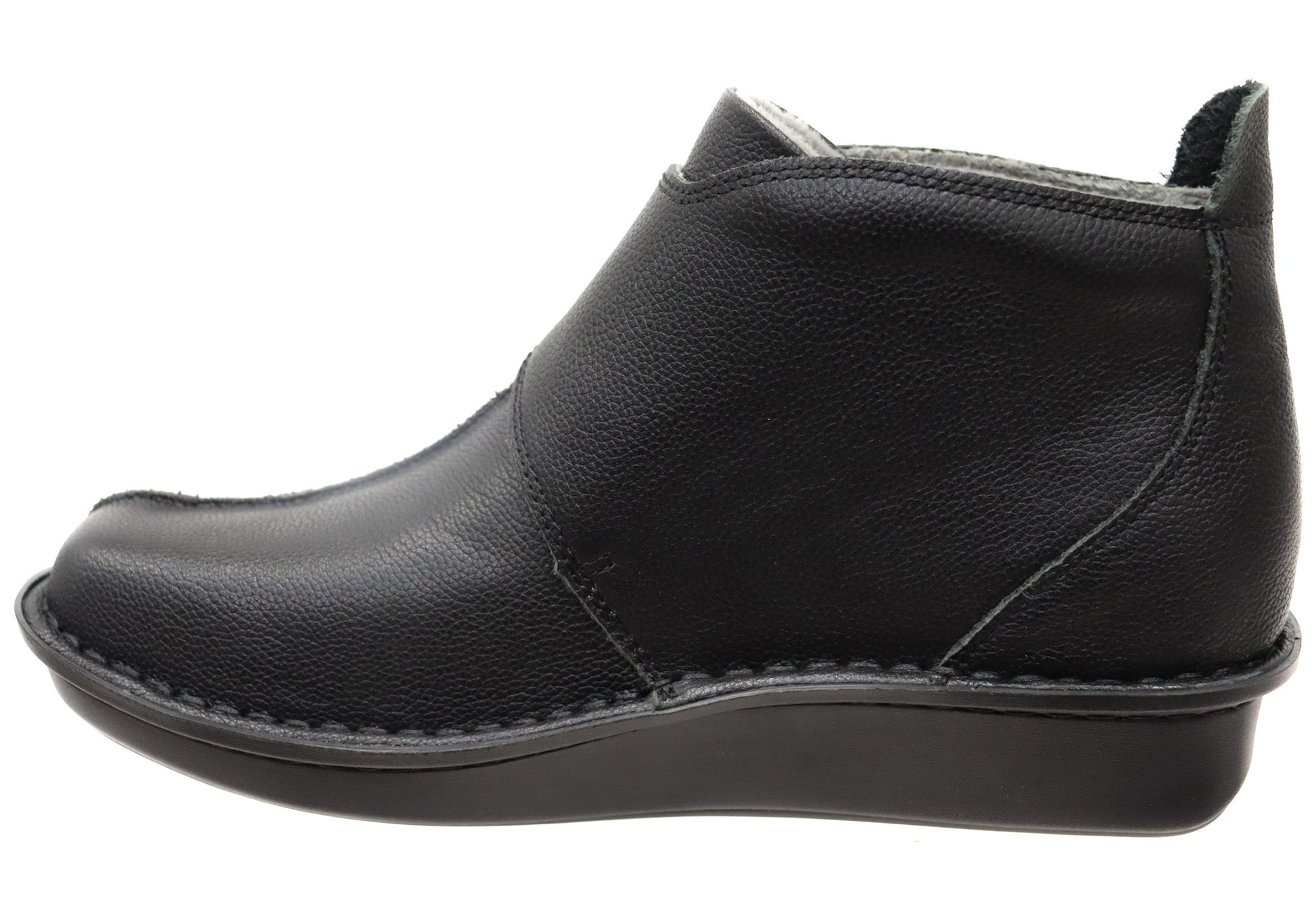 Alegria Caiti Womens Leather Ankle Boots With Adjustable Strap