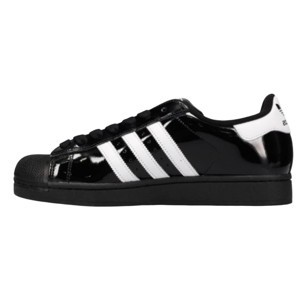 adidas Superstar II Black White Patent Leather