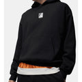 Jordan Brooklyn Fleece Hoodie Black back Logo