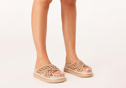 Billini Atzi Womens Comfortable Platform Slides Sandals