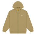 Dime Men Cursive Small Logo Zip-Hoodie Oak