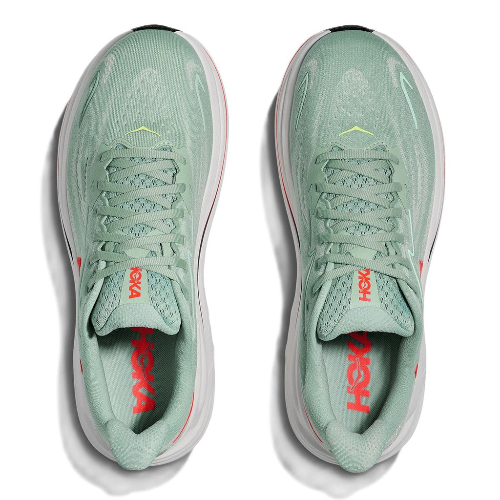Hoka Clifton 10 Sage Neon Flame