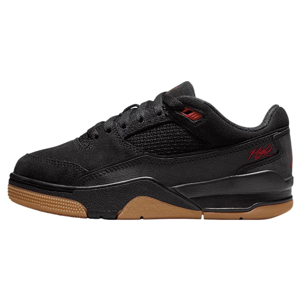 Jordan Flight Court Black Gum Medium Brown Varsity Red (GS)