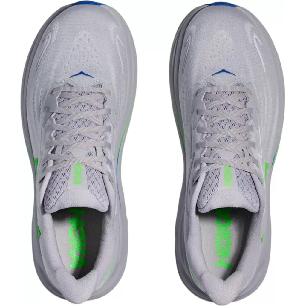 Hoka One One Clifton 10 Ash Grey Neon Green