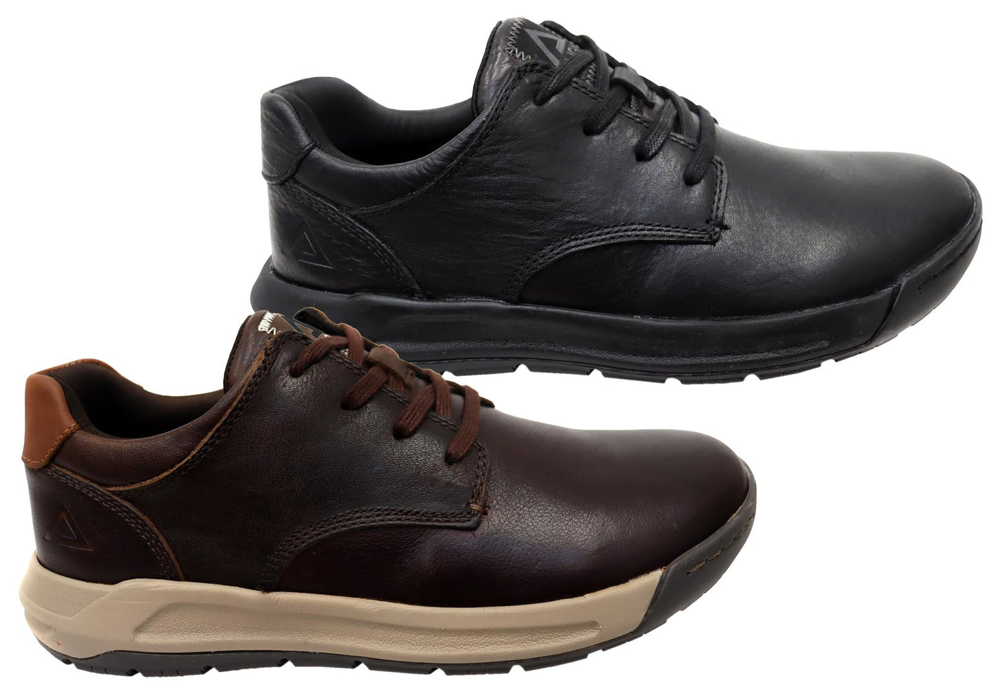 Align Erwin Mens Supportive Leather Wide Fit Comfortable Lace Up Shoes